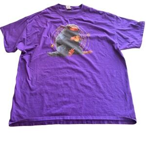 Harry Potter Niffler T-Shirt 2XL Purple Fantastic Beasts  Y2K Distressed Geek